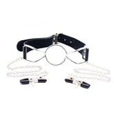 The Crucible Spider Gag With Nipple Clamps Bondage Gags and Bits